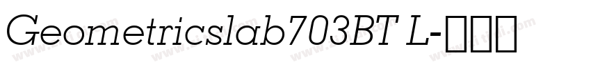 Geometricslab703BT L字体转换